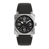 Bell & Ross New BR 03 Black Steel-Bell & Ross New BR 03 Black Steel - BR03A-BL-ST/SRB