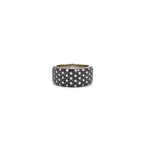 Bez Ambar Black and White Twinkle Diamond Ring-Bez Ambar Black and White Twinkle Diamond Ring - LPB11TB