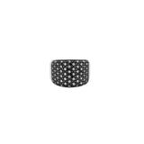 Bez Ambar Black and White Twinkle Wide Diamond Ring-Bez Ambar Black and White Twinkle Wide Diamond Ring -