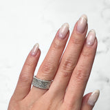 Bez Ambar Blaze 4 Row Diamond Pave Ring-Bez Ambar Blaze 4 Row Diamond Pave Ring - DRBEZ01081