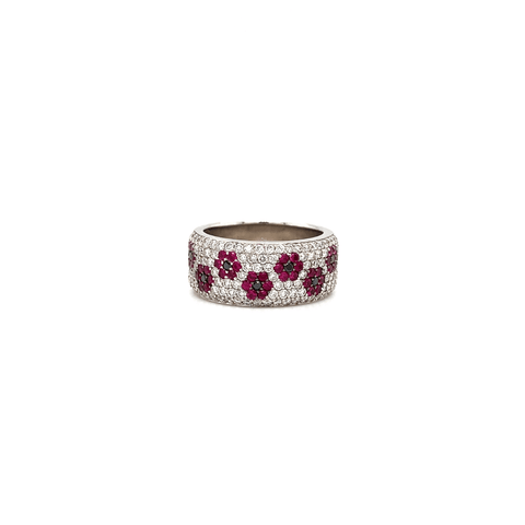 Bez Ambar Flower Ring-Bez Ambar Flower Ring - RRBEZ00055