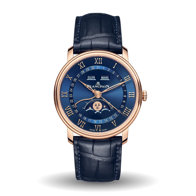 Blancpain Villeret Quantième Complet 40mm-Blancpain Villeret Quantieme Complet - 6654-3640-55B