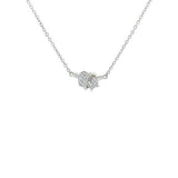 Carelle Diamond Knot Pendant and Chain-Carelle Diamond Knot Pendant and Chain -