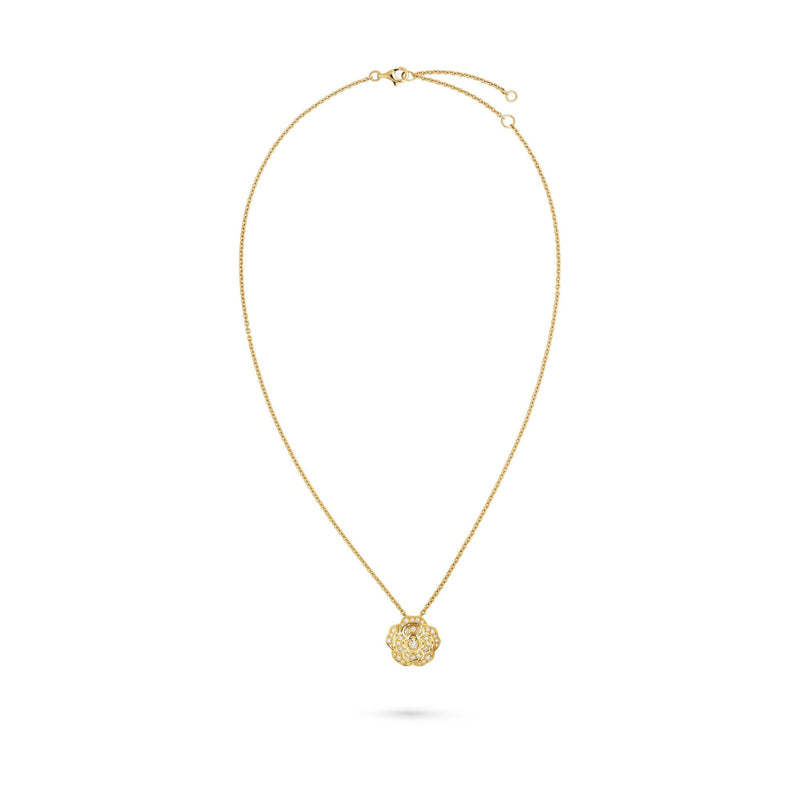 CHANEL Bouton de Camélia Necklace-CHANEL Bouton de Camélia Necklace - J12037