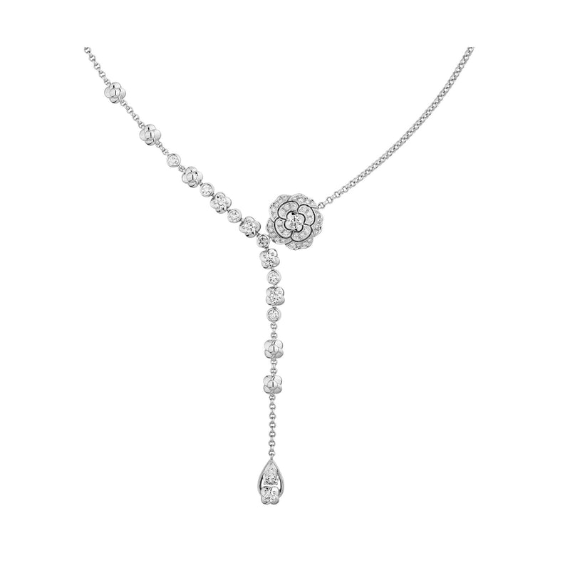 CHANEL Bouton de Camélia Necklace-CHANEL Bouton de Camélia Necklace - J12058