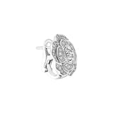 CHANEL Bouton de Camélia Earrings-CHANEL Bouton de Camélia Earrings in 18 karat white gold with diamonds totaling 0.65 carats.