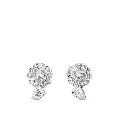 CHANEL Camélia Précieux Earrings-CHANEL Camélia Earrings -