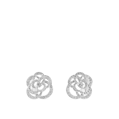 CHANEL Fil de Camélia Earrings-CHANEL Camélia Earrings -