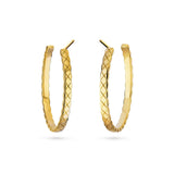 CHANEL Coco Crush Hoop Earrings-CHANEL Coco Crush Hoop Earrings - J12091