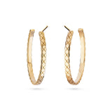 CHANEL Coco Crush Hoop Earrings-CHANEL Coco Crush Hoop Earrings - J12092