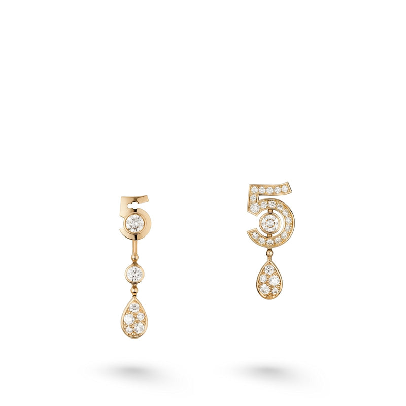CHANEL Eternal N°5 Transformable Earrings-CHANEL Eternal N°5 Transformable Earrings - J12194