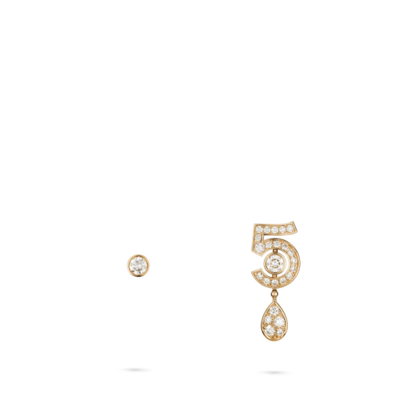 CHANEL Eternal N°5 Transformable Earrings-CHANEL Eternal N°5 Transformable Earrings - J12194