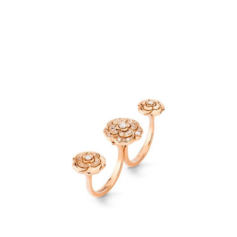 CHANEL Extrait De Camélia Transformable Ring-CHANEL Extrait De Camelia Transformable Ring - J11859