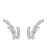 CHANEL Ruban Earrings-CHANEL Ruban Earrings in 18 karat white gold with diamonds totaling 0.73 carats.
