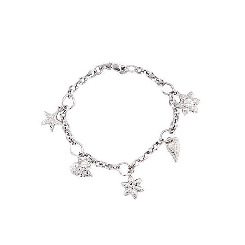 Gold Charm Bracelet-Charms Gold Bracelet -