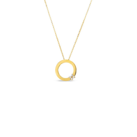 Roberto Coin Circle of Life Flower Necklace-Copy of Roberto Coin Circle of Life Flower Necklace - 8883002AYCHX