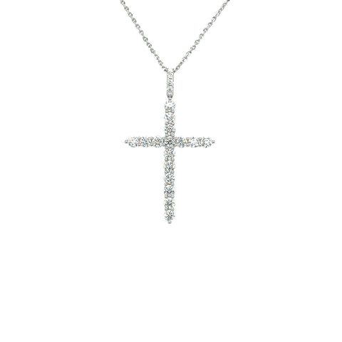 Diamond Cross Pendant and Chain-Cross Diamond Pendant - DNTIJ02197