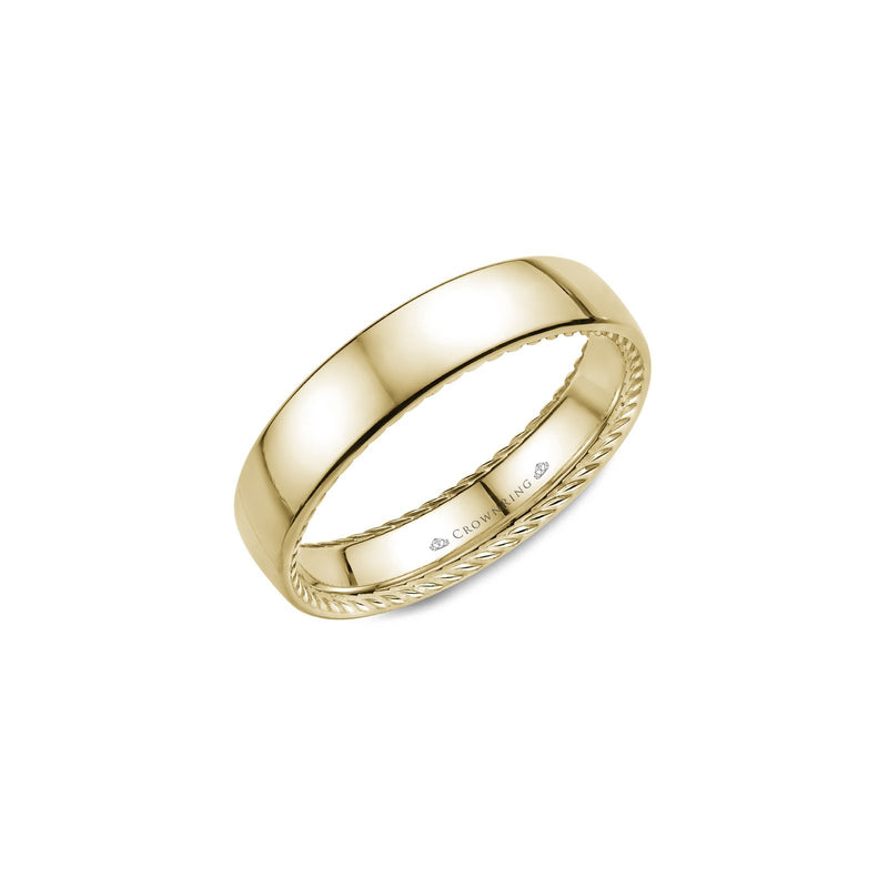 Crown Ring Classic Wedding Band-Crown Ring Classic Wedding Band -