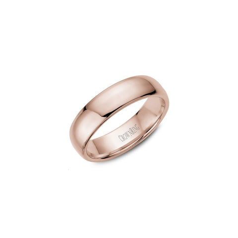 Crown Ring Dome Traditional Wedding Band-Crown Ring Dome Traditional Wedding Band -