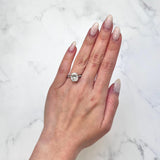 Cushion-cut Diamond Engagement Ring-Cushion-cut Diamond Engagement Ring - DRJST02918