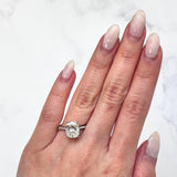 Cushion-cut Diamond Engagement Ring-Cushion-cut Diamond Engagement Ring - DRJST02918