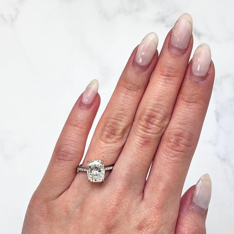 Cushion-cut Diamond Engagement Ring-Cushion-cut Diamond Engagement Ring - DRJST02918