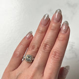 Cushion-cut Diamond Engagement Ring-Cushion-cut Diamond Engagement Ring - DRMFI00216