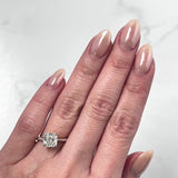 Cushion-cut Engagement Ring-Cushion-cut Engagement Ring - DRJST02311