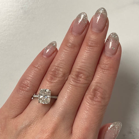 Cushion-cut Engagement Ring-Cushion-cut Engagement Ring - DRJST02320