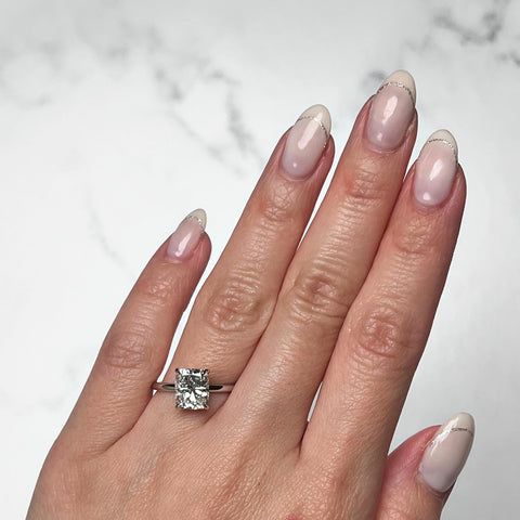 Cushion-cut Engagement Ring-Cushion-cut Engagement Ring - DRJST02847