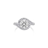 Danhov Abbraccio Swirl Engagement Ring-Danhov Abbraccio Swirl Engagement Ring -