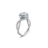 Danhov Abbraccio Swirl Engagement Ring-Danhov Abbraccio Swirl Engagement Ring -
