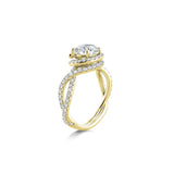 Danhov Abbraccio Swirl Engagement Ring-Danhov Abbraccio Swirl Engagement Ring -
