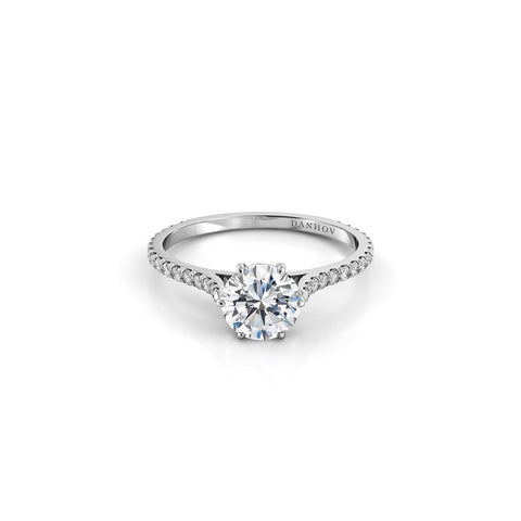 Danhov Classico Single Shank Engagement Ring-Danhov Classico Single Shank Engagement Ring -