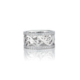 De Beers Aria White Gold Band-De Beers Aria White Gold Band -