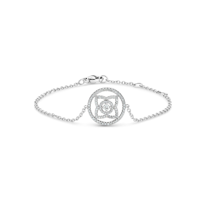 De Beers Lotus by De Beers Diamond Bracelet-De Beers Enchanted Lotus Diamond Bracelet - J3FK84Z00W - De Beers Enchanted Lotus Diamond Bracelet in 18 karat white gold.