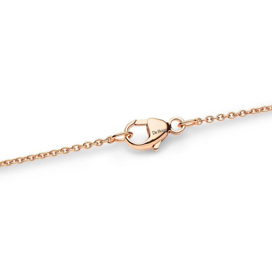 De Beers Enchanted Lotus Medal Pendant in Rose Gold -