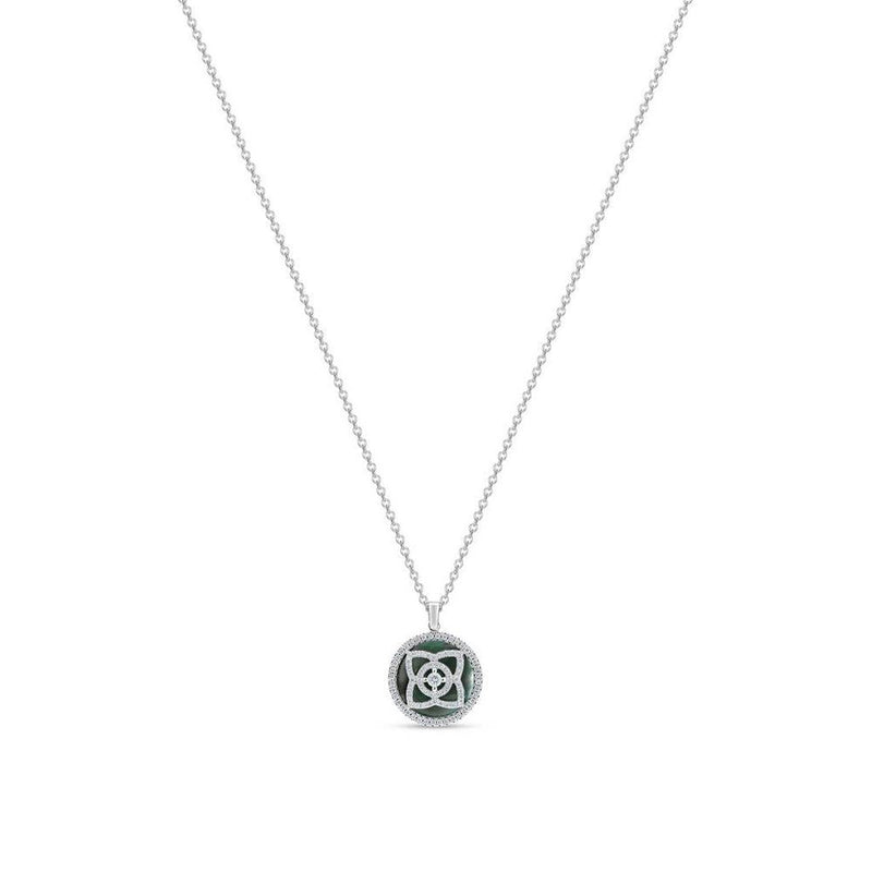 De Beers Lotus by De Beers Mother-of-Pearl Necklace-De Beers Enchanted Lotus Pendant in Mother-of-Pearl - J5FK88Z00W45