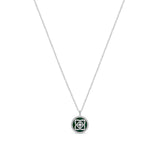De Beers Enchanted Lotus Jade Necklace-De Beers Enchanted Lotus Pendant in White Gold and Jade -