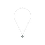De Beers Enchanted Lotus Jade Necklace-De Beers Enchanted Lotus Pendant in White Gold and Jade -