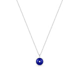 De Beers Enchanted Lotus Lapis Lazuli Necklace-De Beers Enchanted Lotus Pendant in White Gold and Lapis Lazuli -