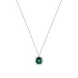 De Beers Enchanted Lotus Malachite Necklace-De Beers Enchanted Lotus Malachite Necklace in 18 karat white gold with diamonds.
