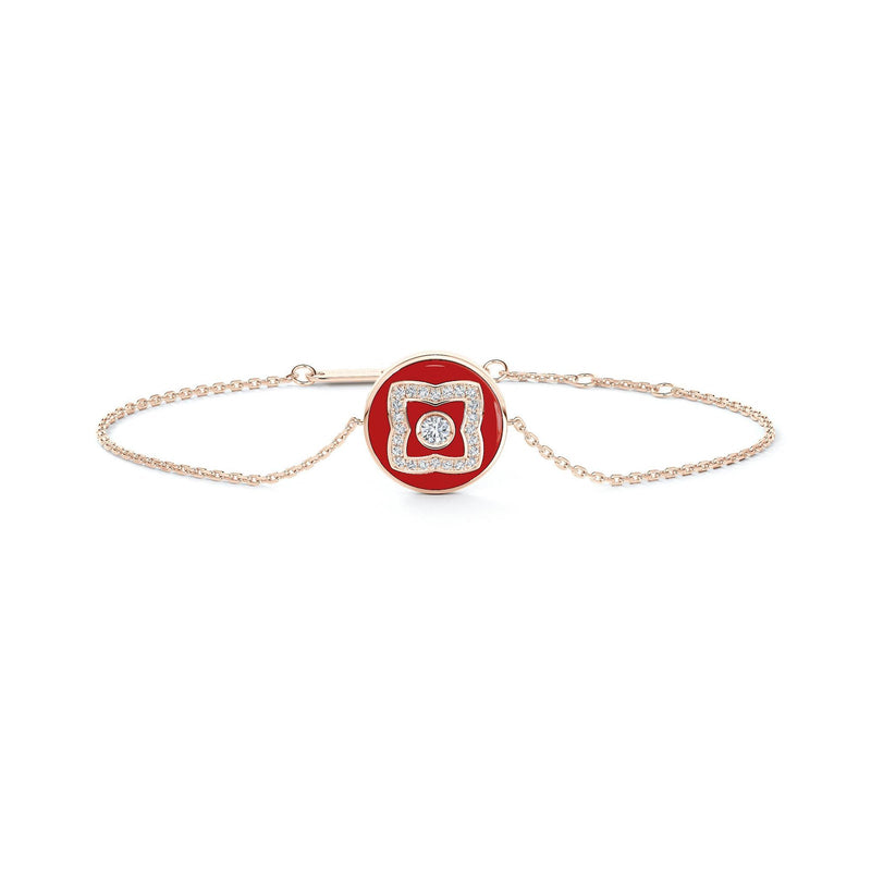 De Beers Lotus by De BeersRed Enamel Bracelet-De Beers Enchanted Lotus Red Enamel Bracelet - B1032650018