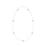 De Beers Enchanted Lotus Mother-of-Pearl Sautoir Necklace-De Beers Enchanted Lotus Rose Gold & White Mother of Pearl Sautoir Necklace -