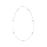 De Beers Enchanted Lotus Mother-of-Pearl Sautoir Necklace-De Beers Enchanted Lotus Rose Gold & White Mother of Pearl Sautoir Necklace -