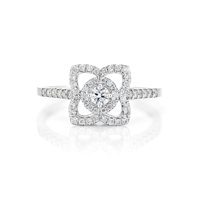 De Beers Lotus by De Beers Single Motif Ring-De Beers Enchanted Lotus Single Motif Ring -