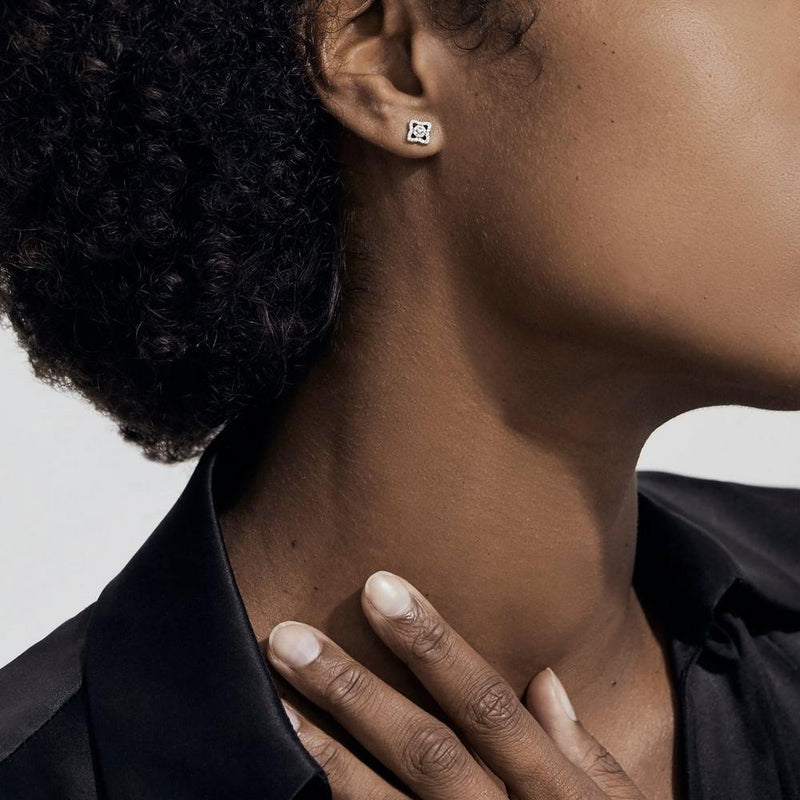 De Beers Lotus by De Beers Small Stud Earrings-De Beers Enchanted Lotus Small Stud Earrings - J2FK04Z00W04