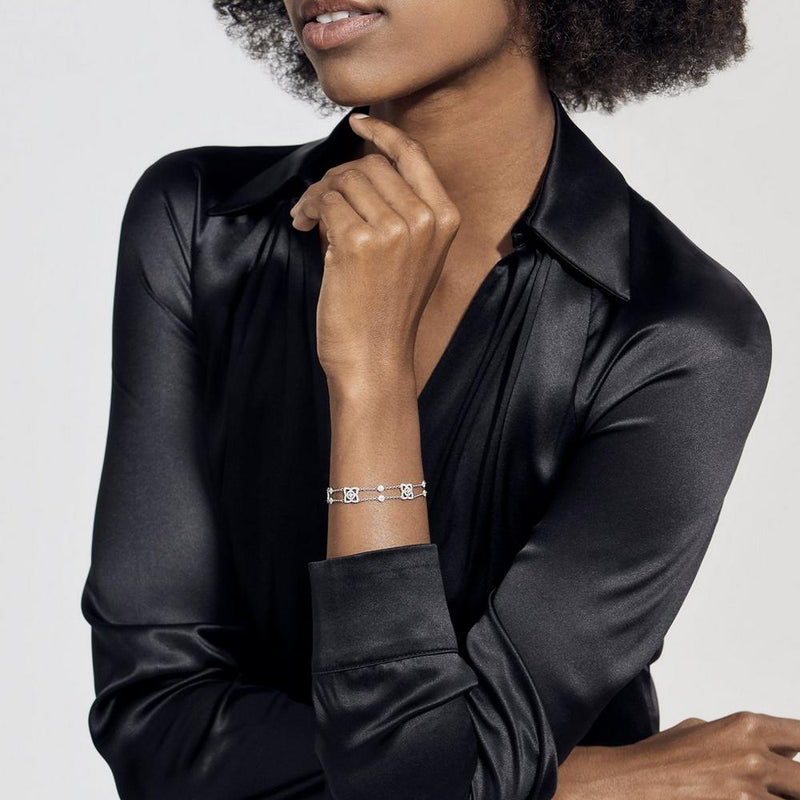 De Beer Lotus by De Beers White Gold Bracelet-De Beers Enchanted Lotus White Gold Bracelet - J3FK26Z00W18