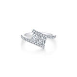 De Beers Forevermark 2 Stone Diamond Ring-De Beers Forevermark 2 Stone Diamond Ring - 697627