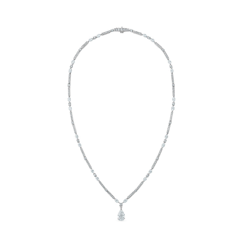 De Beers Pear Drop Necklace-De Beers Pear Drop Necklace - J4LC01Z00W44/J8LC01D20W00